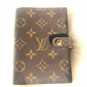 Louis Vuitton agenda.